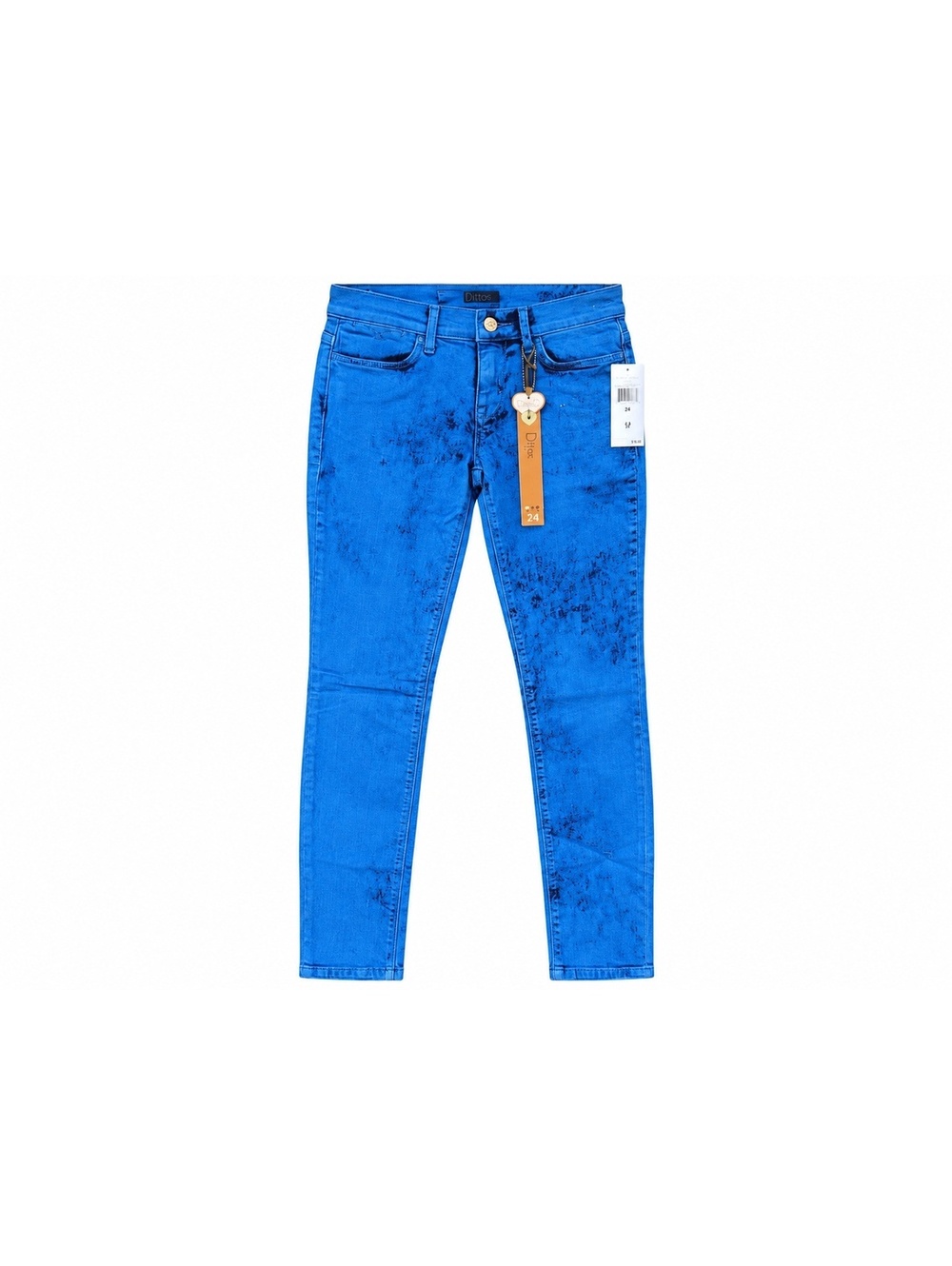 177 Dittos Dawn Snorkel Blue Acid Wash Jeans Size 25
